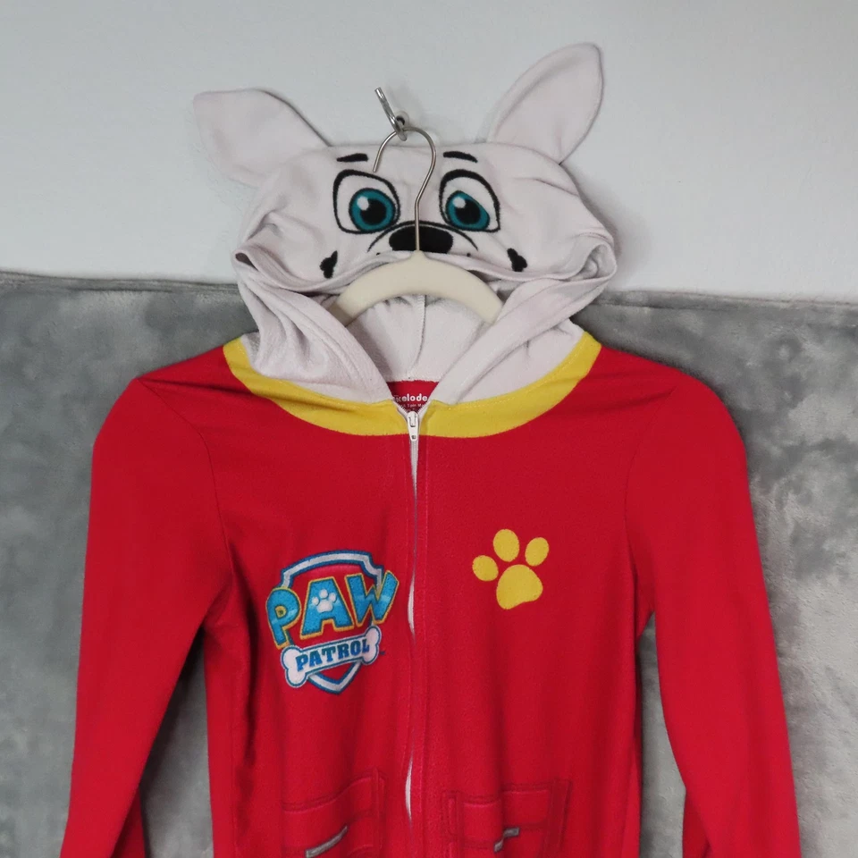 Paw Patrol Marshall Una Pieza Niños Talla 8 Polar Con Capucha Pijama Disfraz Prendas para Dormir Foto 2 de 4