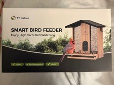 NIB TT Nature Bird Feeder with Camera   3L Smart Bird Feeder with AI Recognition
