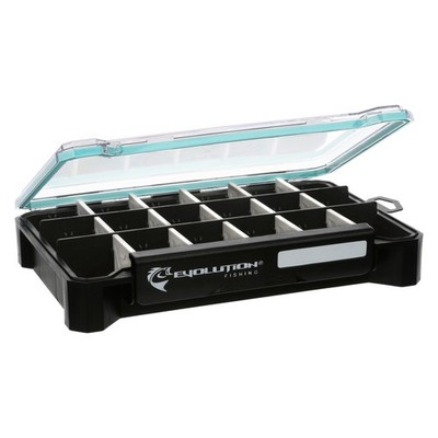 Evolution Outdoor Ballistix 3.6 Tray, Black clear, 3600 sz tackle tray, BLX36