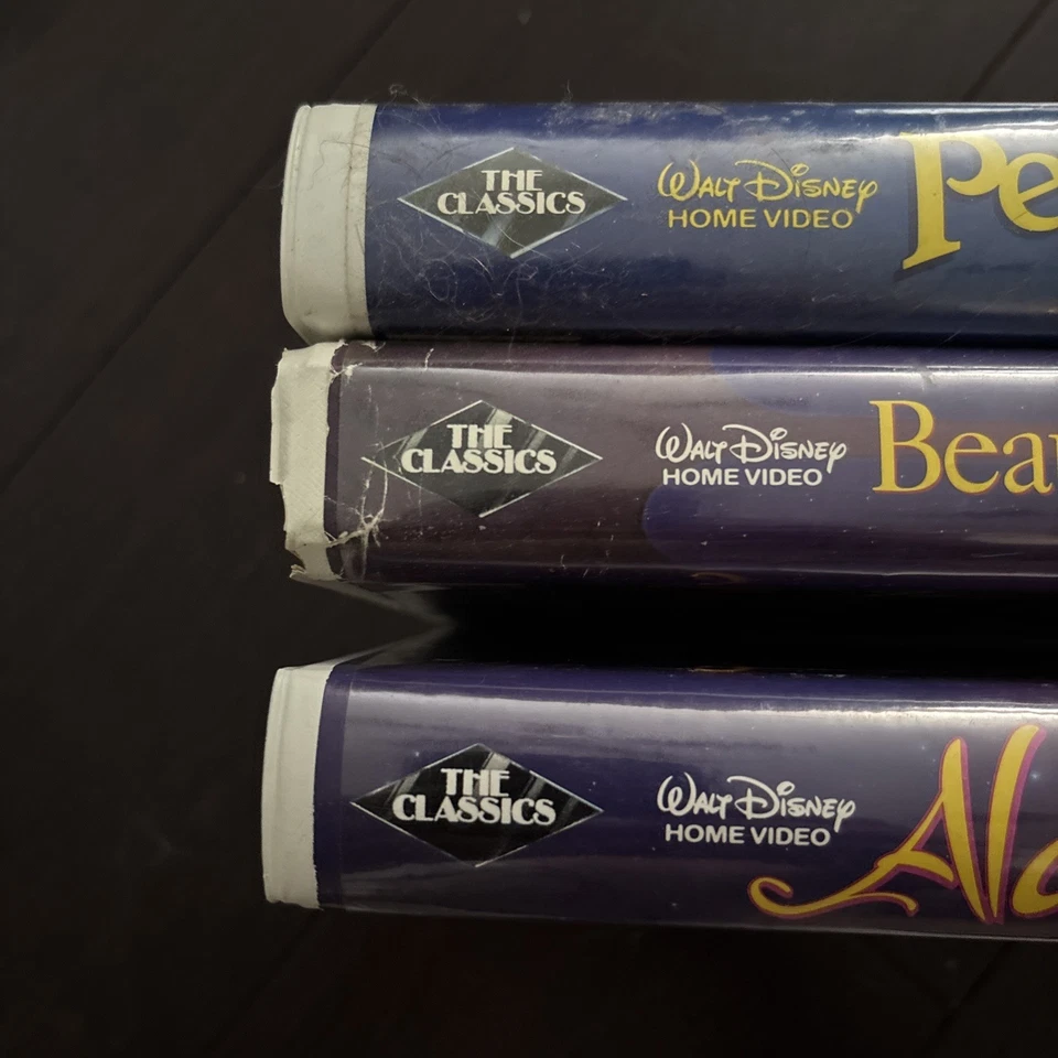 Disney Masterpiece Collection VHS Tapes Lot 17 Mermaid Beauty Beast Fantasia - Image 3 of 4