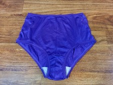 Vintage Simply Basic Size 7 Purple Nylon Panties