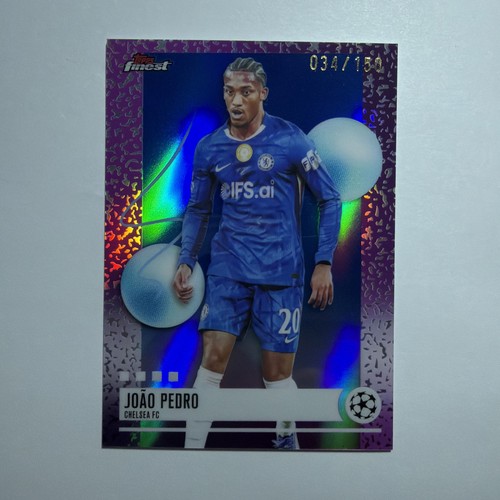 Joao Pedro 2025-26 Topps Finest UCC Uncommon Blue Refractor /150 #281