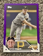 2023 Topps Series 2 Mitch Keller #442 Purple Meijer Exclusive Pittsburgh Pirates