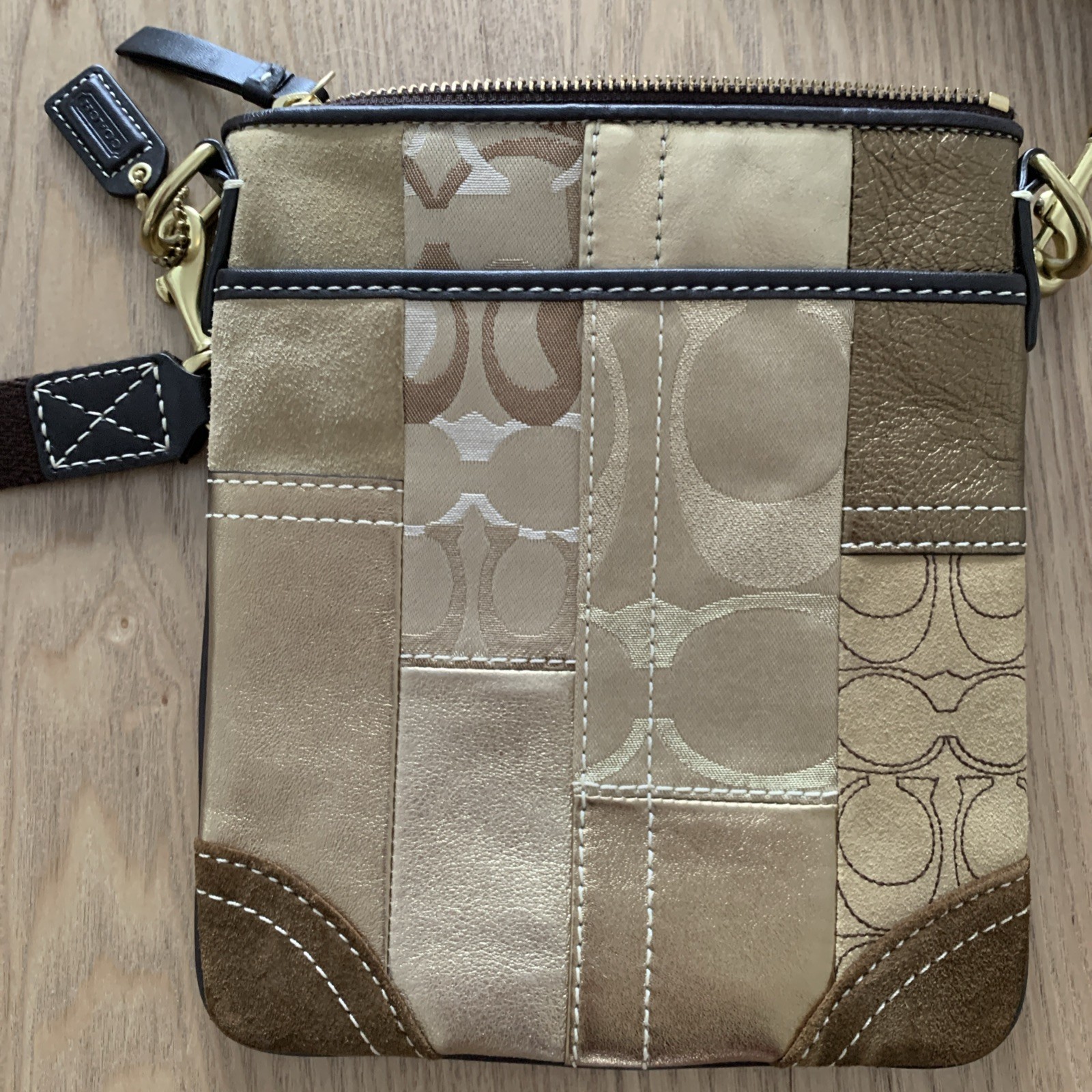 Coach Patchwork Swingpack Messenger Cross Body Ha… - image 2
