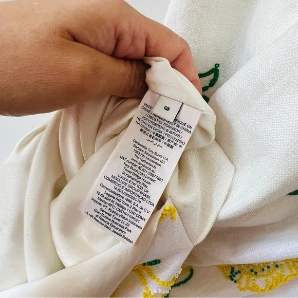 Abito TORY BURCH impreziosito in lino taglia 6