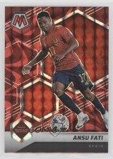 2021 Panini Mosaic FIFA Road to World Cup Reactive Red Prizm Ansu Fati #124 0ms6