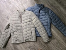 Set, 2 leichte Steppjacken, Gr. M, Khaki u. Jeansblau, Top Zustand!