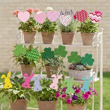 18 Pcs St. Patrick's Day Outdoor Decorations Easter Garden Stakes Outdoor Shamro
