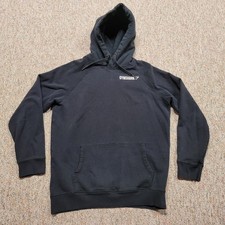 Gymshark Sweatshirt Mens Large Black Pullover Hoodie Logo Gym Workout Training