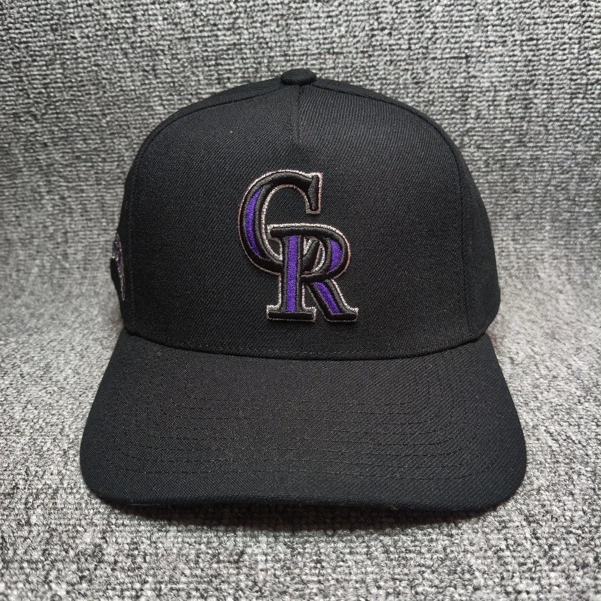 Mitchell & Ness Colorado Rockies MLB Black Snapback Cap Hat CR Logo