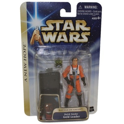 Star Wars Saga Basic Figures Dutch Vander Gold Leader Action Figure