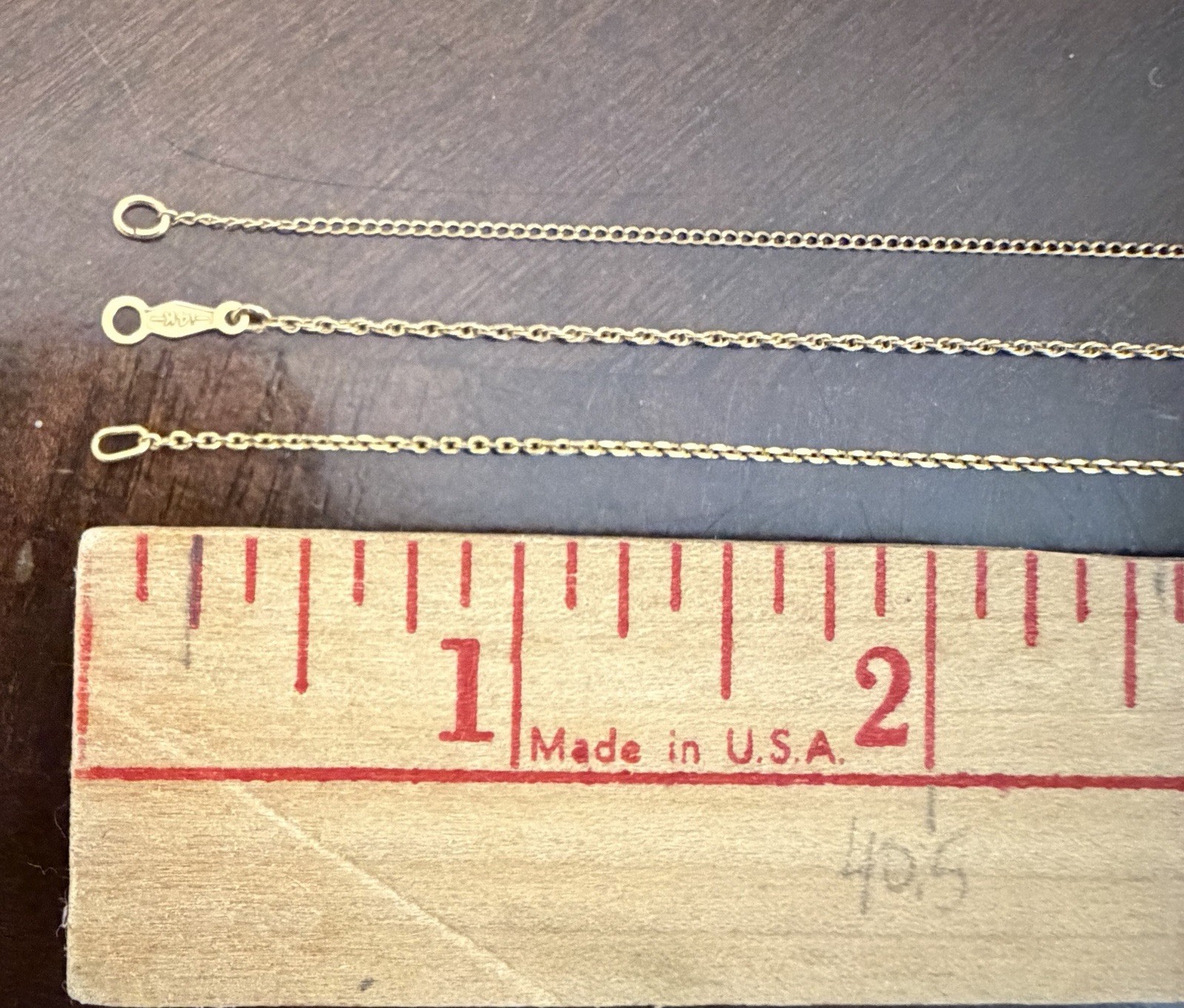 Three 14K Solid Yellow Gold, Fine Chains Total We… - image 14