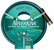 Teknor Apex 8615-50 Neverkink Vinyl Green Garden Hose 50 L ft. x 5/8 O.D. in.