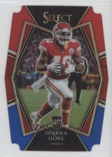 2021 Panini Select Premier Level Red & Blue Prizm Die-Cut Derrick Gore #184 00em