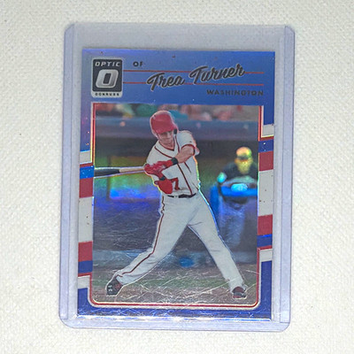 Panini 2017 Donruss Optic Trea Turner Blue Prizm  JERSEY MATCH 007/149