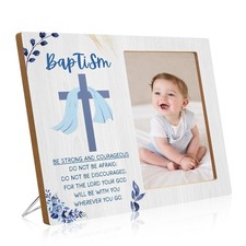 Baptism Picture Frame Gifts,Baptism Gifts for Boys, Christening Baby Gift for...