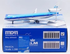 SQ Wings L2212 KLM Douglas MD-11 Amy Johnson PH-KCA Diecast 1/200 Model Airplane