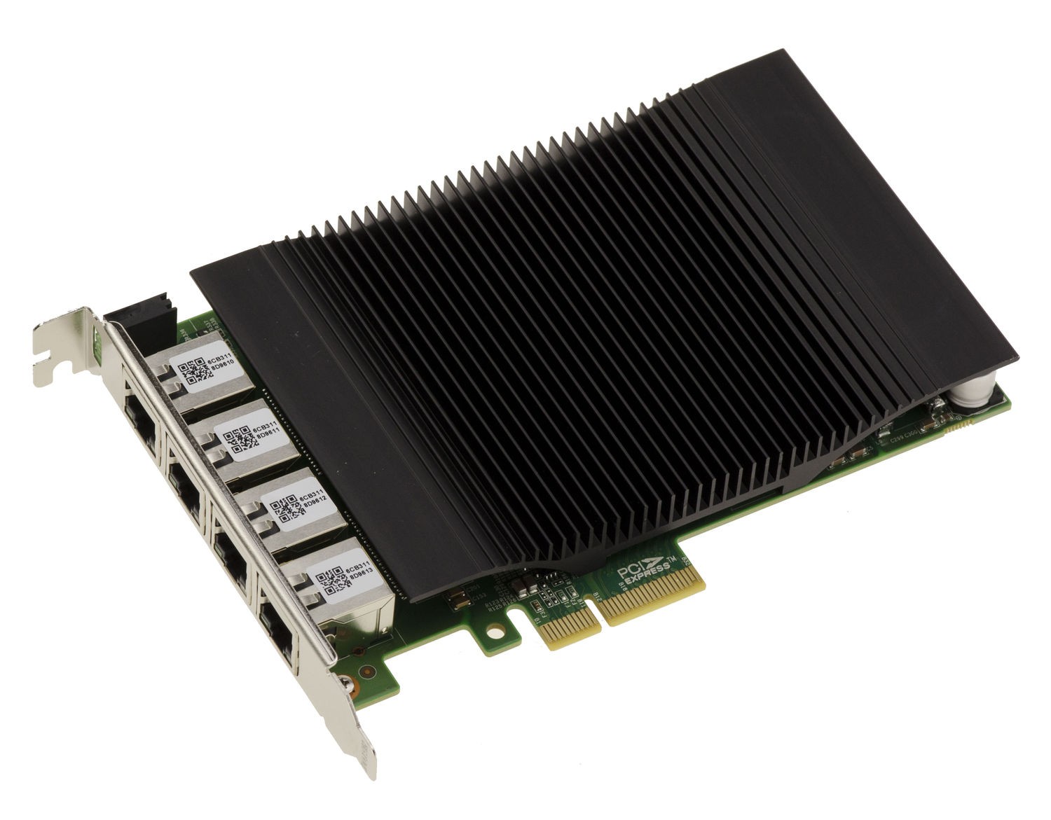 Carte réseau PCIe x4 4 ports RJ45 2.5G PoE+ 30W pour switch et NAS