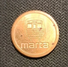 Atlanta MARTA Transportation Subway Token Coin - Vintage 