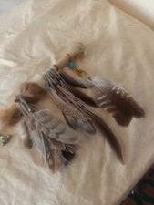 Native american style talking stick with A Crystal Point 