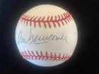 "DON NEWCOMBE" - BROOKLYN DODGER GREAT  - AUTOGRAPHED BASEBALL  - EXC  CONDITION
