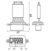 Mahle ABR 88 000S Widerstand, InnenraumgebläSe