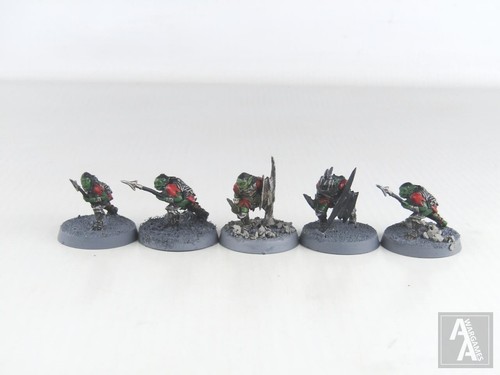 32X Gobelins Guerriers + 2X Chefs Métal - Lord Of The Rings Games Workshop