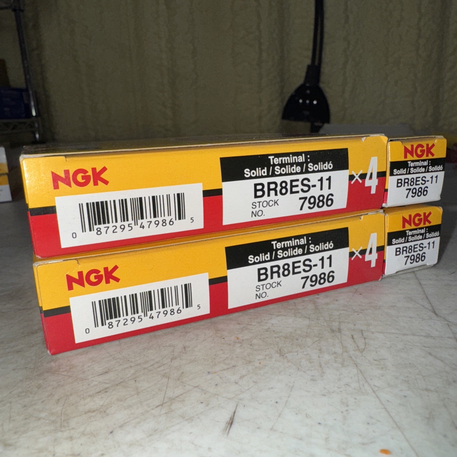 Box Of 10 NGK 7986 Br8Es-11 Nickel Sparkplug 1.1Mm Gap 7986