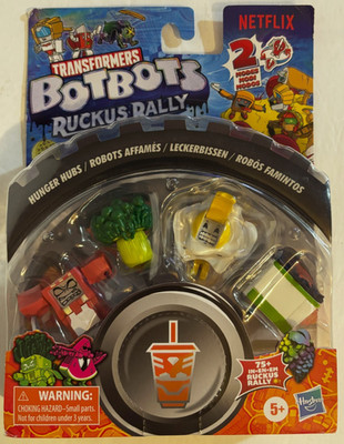 Transformers BotBots Ruckus Rally Mini Figure 5-Pack Hunger Hubs By Hasbro