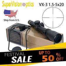 LP VX-3 1.5-5x20 Mil-Dot Reticle Long Range Riflescope Parallax Optics Hunting