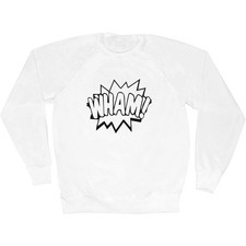 'Wham Comic Action Bubble' Adult Sweatshirt / Sweater / Jumper (SW046894)