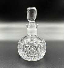 Waterford Crystal Lismore Round Perfume Bottle 4 3/4" - Broken stopper AS IS