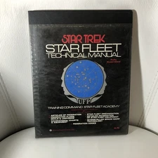 STAR TREK STAR FLEET TECHNICAL MANUAL 1st Printing 1975 Hardcover Vintage
