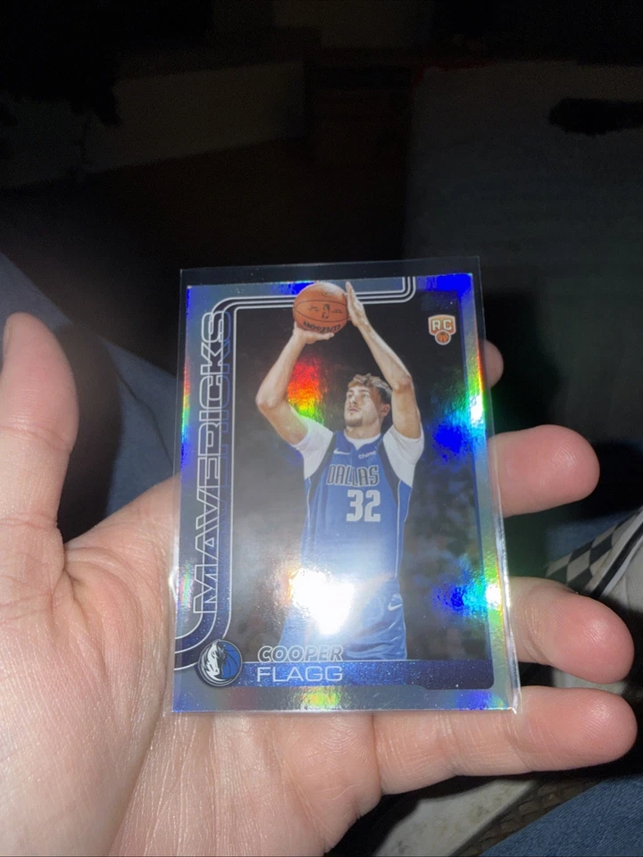 COOPER FLAGG ROOKIE RAINBOW REFRACTOR SILVER HOLO RARE Non Auto - MAVERICKS - Image 2 of 4