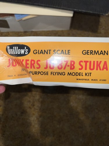 GUILLOWS Giant Scale Balsa WWII German Dive Bomber Ju87B Stuka Kit #1002 - Picture 4 of 10