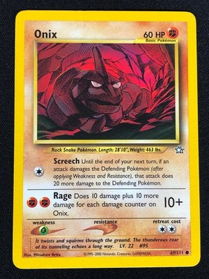 Pokemon Onix 69/111 Common (NM)