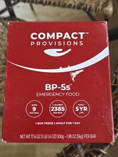 Emergency Survival Rations – BP-5s Compact Provisions, 9 Bars, Non-Perishable