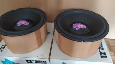 RESERVED Vintage Pyle LW1220 subwoofer PAIR NEW IN BOX