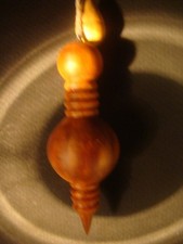 Pendule de Radiesthésie Séphoroton en Souche de Buis noir et Âme en Cuivre