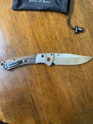 Benchmade Crooked River Hunt Knife 15080-2 Clip-point Wood Handle