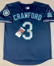 SEATTLE MARINERS- JP CRAWFORD AUTOGRAPH #3 NIKE LIMITED JERSEY JSA CD81304