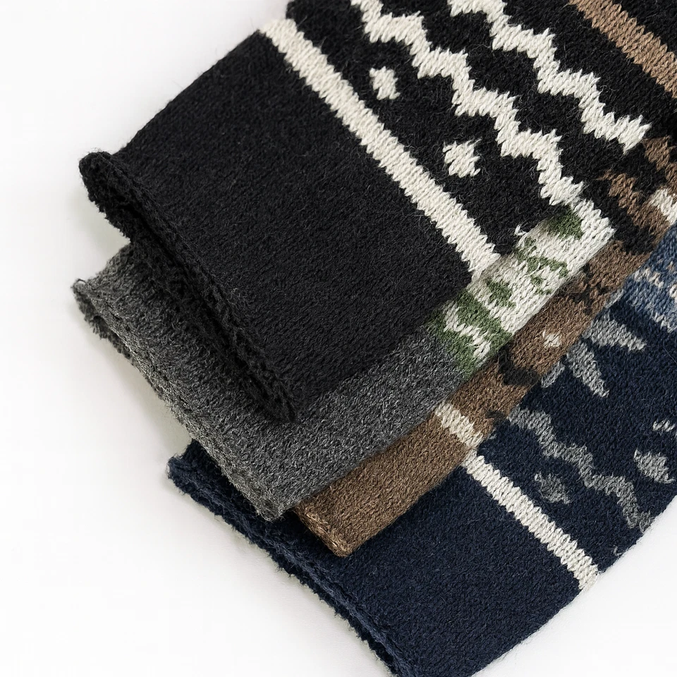 3 Paar Alpaka Socken Herren Damen Wollsocken Wintersocke dick gestrickt Strümpfe - Bild 4 von 4