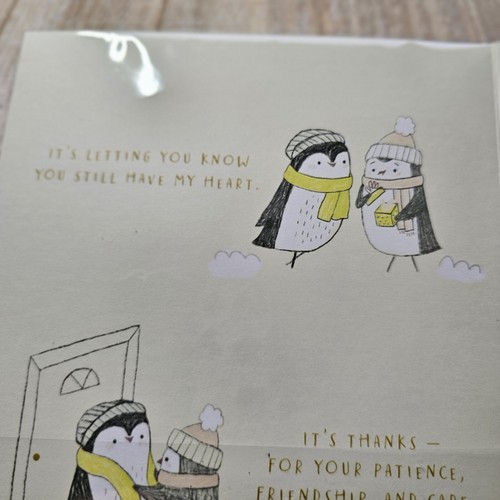 American Greetings Christmas Card 6x8 For Wife White Penguins Foam 3D Love - 第 8/14 張圖片