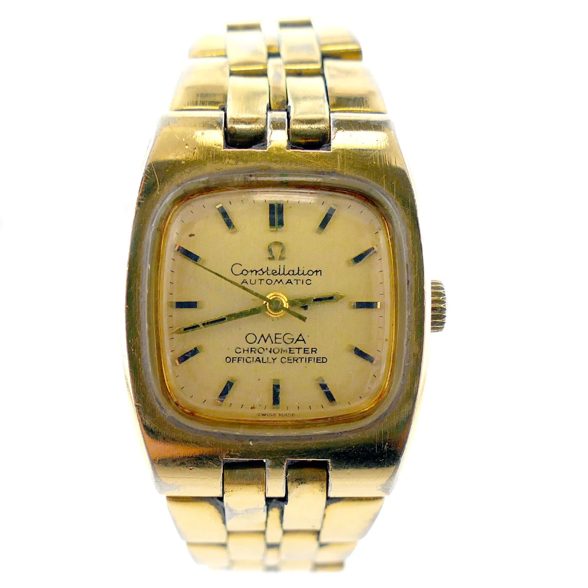Omega constellation shop gold plated