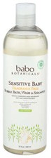 Babo Botanicals Sensitive Baby Bubble Bath Wash And Shampoo 1 Each 15 Oz