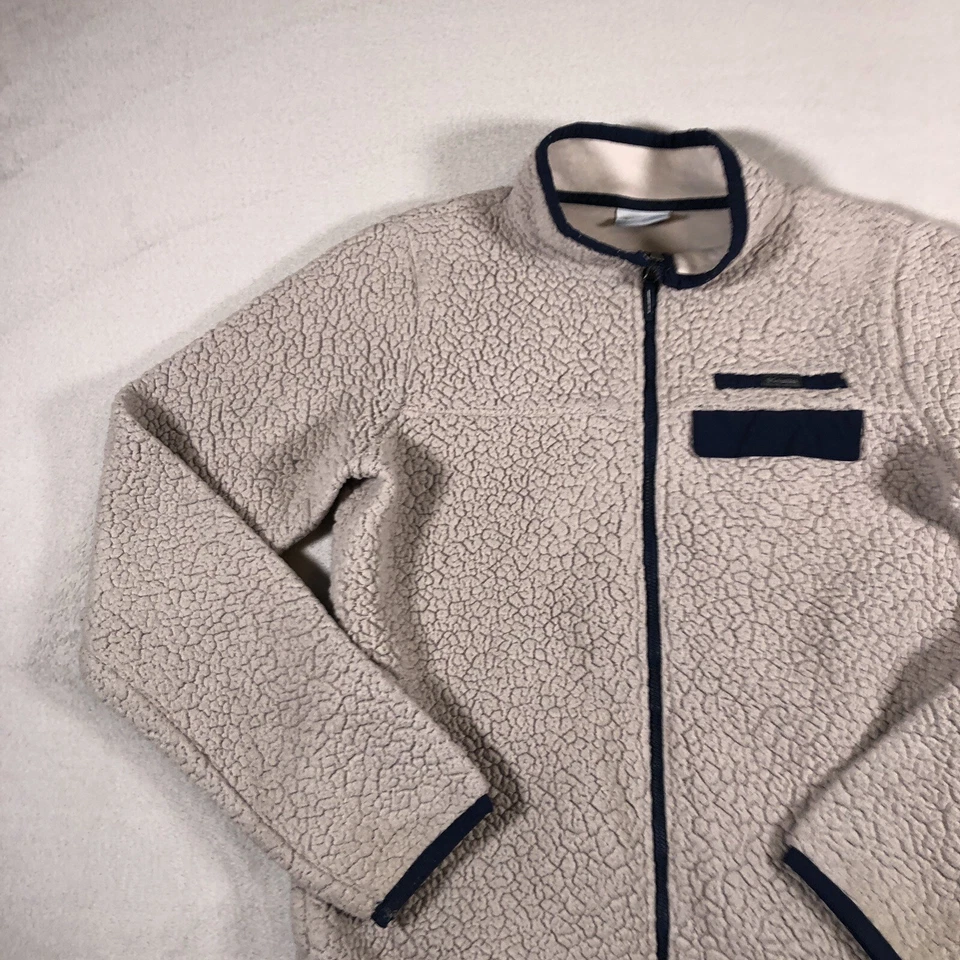 Columbia Mountain Sweater Girls XL Brown Outdoors Fleece Full Zip Pockets B2 - Image 4 of 4