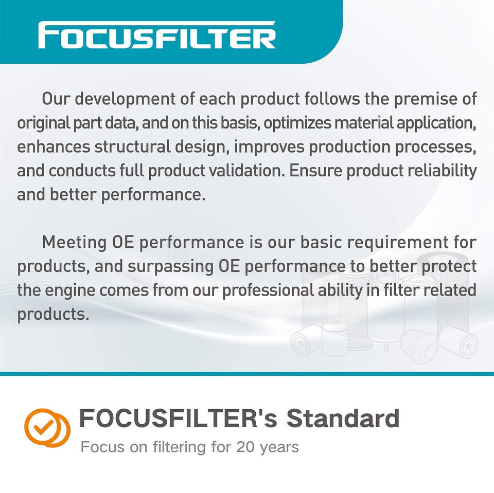 6Pcs K371004 Replace Fleetguard FS36401 Fuel/Water Separator P557004