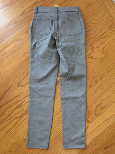 Pantalones grises Lands End para niñas de 5 bolsillos talla 12 nuevos con etiquetas - Imagen 3 de 3