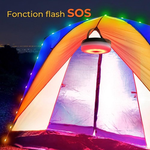 Outdoor Solar Camping String Lights Reel RGB/WW Camping Fairy Lights for Tents - Picture 6 of 18