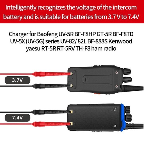 for BaoFeng UV-5R UV-82 BF-888S TYT Yaesu Universal Charger USB Cable Ham Radio - Zdjęcie 6 z 7